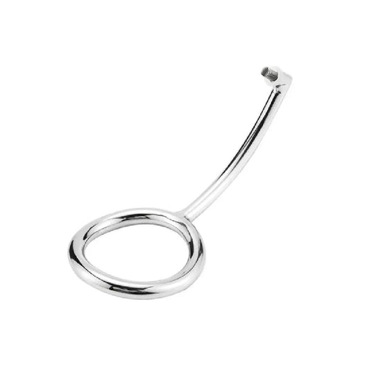 DiscreetChoice 4663 Ring Stainless with Cock Set Steel Hook Anal 0923